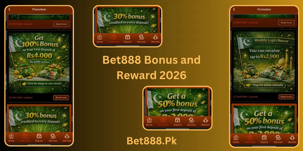 Bet888 Game Bonus And Reward